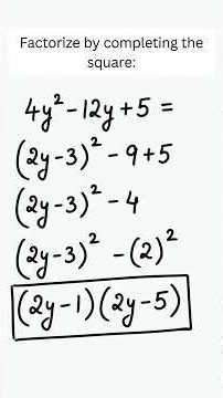 Can you factorize polynomial : part 1 #maths #shorts