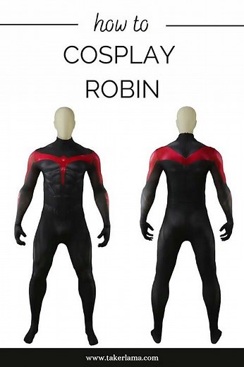 #Takerlama Batman and Robin 1997 Robin Cosplay Costume 3D Print Jumpsuit Cape Takerlama