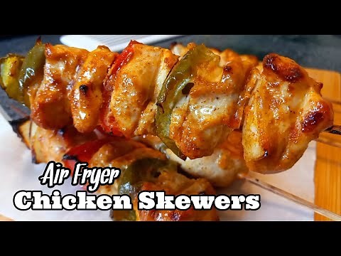 Air Fryer Chicken on a Stick | How to Cook Chicken Skewers in Air Fryer