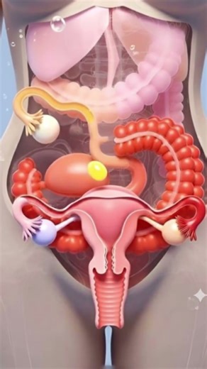 Menstrual Cycle in 3D Animation #animation #fertilization #anatomy #shortvideo