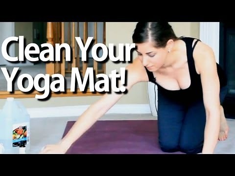Clean Your Yoga Mat! Fitness Equipment Cleaning Ideas That Save Time & Money! (Clean My Space)
