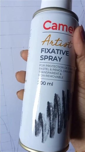 Drawing Safe Kaise Rakhe? Fixative Spray Trick 😍# short