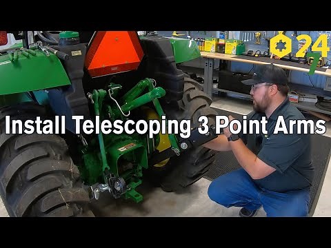 How to Install Telescoping 3 Point Arms on John Deere Tractor