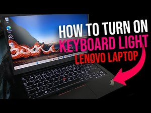 Lenovo Laptop - How to Turn on Keyboard Backlight - Lenovo - Turn On The Keyboard Lighting