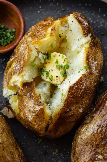 Air Fry Baked Potatoes - Oh Sweet Basil