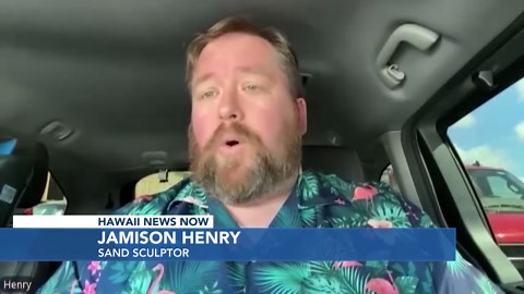 With painstaking precision, this man transforms tiny particles into intricate sand sculptures