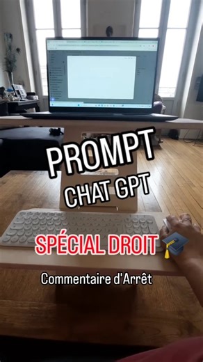 Réussir ses Études de Droit ⚖ avec Thémis Prépa Droit on Instagram: "🔥 Jour 1 du Challenge Méthodo (24 → 28 novembre) Chaque soir : un outil concret pour t’entraîner avant tes partiels. ✅️ Ce soir : le prompt ChatGPT. Je l’ai entraîné moi-même pour qu’il te coache en commentaire d’arrêt (et pas pour te pondre un plan éclaté comme 90% des étudiants lui demandent 🤦‍♀️). ➡️ Avec ce prompt, tu vas : • organiser tes idées • apprendre à raisonner • développer ton raisonnement • t’entraîner 📥 Tu veu