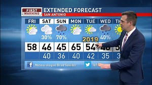 CHILLY WEEKEND: It's going to be chilly this evening as we fall into the 40's well after sunset, and this weekend we'll see cooler temperatures with a chance of sprinkles and light showers. More of your weather forecast here: http://bit.ly/2Q7dmsj | KABB FOX 29 News, San Antonio