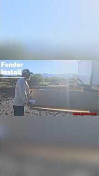 New method of replacing an RV Fender