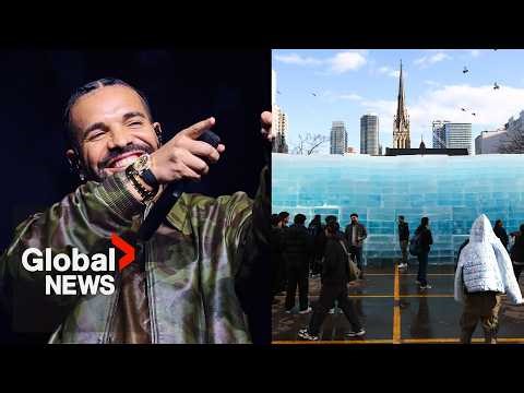 ‘Iceman’ ice installation: how 3,500 blocks took over downtown Toronto