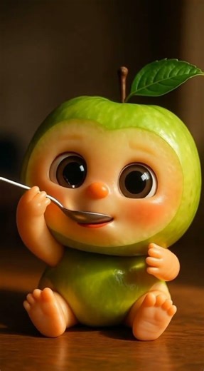 The Cutest Fruit Baby’s First Sweet Bite