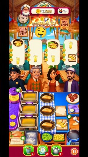 Cooking Fever Fish & Chips Gameplay 🍟🐟 Perfect Serving! #shorts