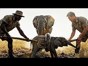 GIANT Python Tries To EAT Baby Elephant ALIVE! Incredible Rescue Caught On Camera #rescue