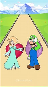 Kiss or Punch Run Luigi vs Rosalina