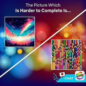 We know you like challenging pictures with lots of colors 💜🎨 Help us decide what’s harder for you 👇👇 | Pixel Art - Color by Number