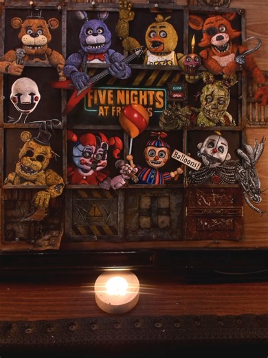 Drawing 10 Characters from Five Nights at Freddy’s . Freddy Fazbear Bonnie Chica Foxy The Puppet Springtrap Golden Freddy Circus Baby Balloon Boy Ennard #fnaf #fivenightsatfreddys #drawing #fyp #darkart horror