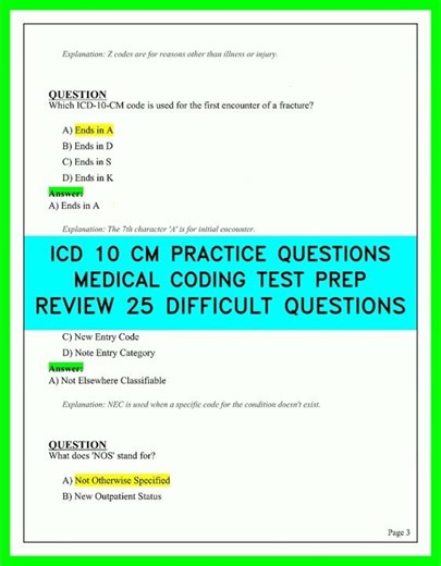 🩺 2026 ICD-10-CM Practice Exam | 25 Hardest Questions & Answers for Medical Coding Prep 📝
