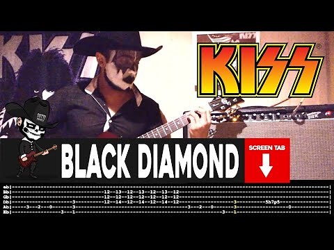 【KISS】[ Black Diamond ] cover by Masuka | LESSON | GUITAR TAB