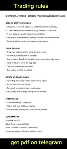 Professional Trading Rules Nobody Tells You, Trading Rules Every Profitable Trader Follows
