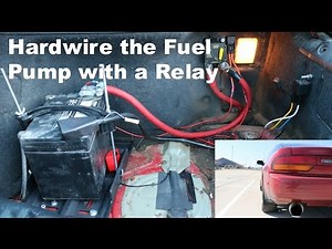 Fuel Pump Relay Install on an S13: Save your motor!