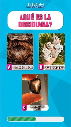 ¿Qué es la obsidiana? ❓#quiz #preguntas #triviatricks