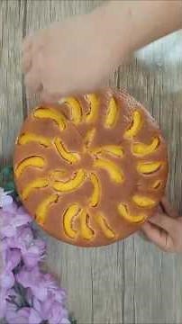 Full video drops this evening—stay tuned🍑#recipe #cakeshorts #nectarine #homemadecake #shorts