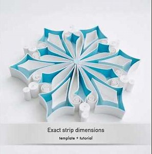 How to make Snowflake | Quilling paper art #christmas #diy #quillingart #cardcreations #papercraft