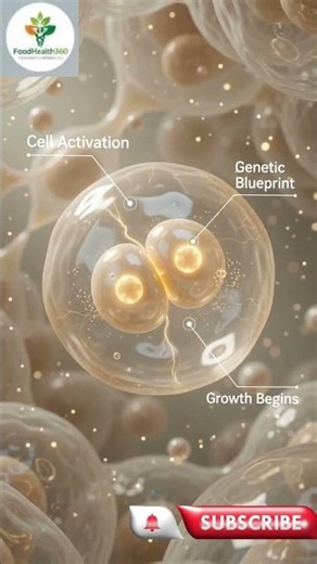 WOW! The First Moments of Life Explained | Stunning 3D Cell Division Animation #shorts