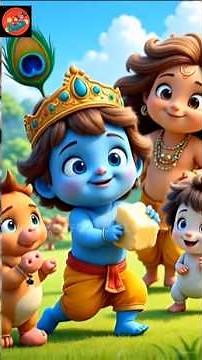 Baby Krishna’s Playful ai Stories Part 1 | HD Cartoon | Makhan Chor Tales | YouTube for Lovely Kids
