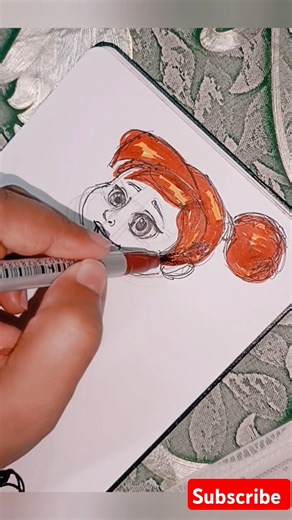 #Shortsfeed🧿 ||Easy To Draw Cartoon hair||Drawing||How to Draw Cartoon hair||Simple Drawing 🤯😱💫