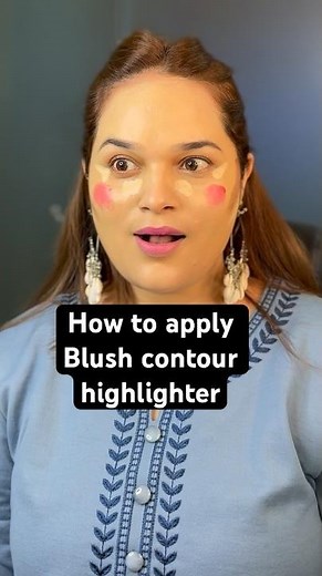 How to apply liquid contour/blush perfectly #blushtutorial #contourtutorial