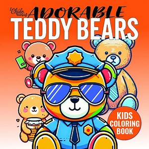 Teddy Bears Coloring Book | 50 Bold & Easy Kids and Adults Pages (digital Download) - Etsy