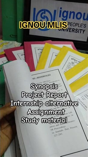 mlis project file IGNOU synopsis project submit last date IGNOU last date #ignou project report