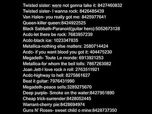 Roblox rock and metal audio ids #roblox