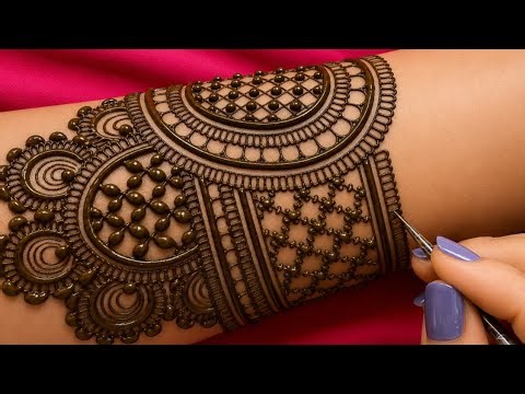 Very beautiful and easy mehndi design back hand | Simple bridal mehndi design | Latest mehndi design