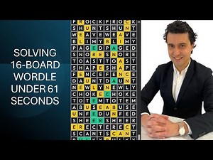 Wordle Challenge #1: Solving 16-Board Wordle Under 61 Seconds
