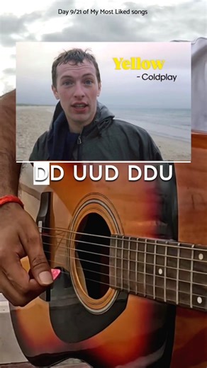 R J | GuitaRJ on Instagram: "🎸Easiest way to play YELLOW 💛 ✅Easy Chords & Strumming . . . Follow for more . . . #imrajjaiss #guitar #lesson #guitarj #music #guitartutorial #guitarreelsdaily #guitarsolo #guitarcover #yellow #coldplay #reelindia"