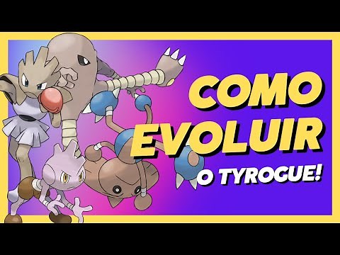 Tutorial de como evoluir o Tyrogue para Hitmonchan, Hitmonlee ou Hitmontop