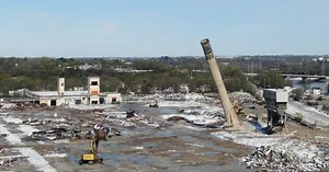 Smokestack demolition marks the end of an era at Janesville’s GM plant