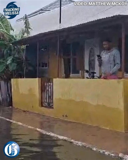 1.9M views · 13K reactions | Residents of Queen and Broad streets in Port Royal, Kingston, are sheltering in place after overnight rainfall left the area flooded, as Hurricane Melissa lingers off Jamaica’s south coast. Port Royal was among the areas under a mandatory evacuation order due to the risk of flooding, but only one person boarded the evacuation bus on Sunday. #GLNRToday #TrackingMelissa | Jamaica Gleaner | Facebook