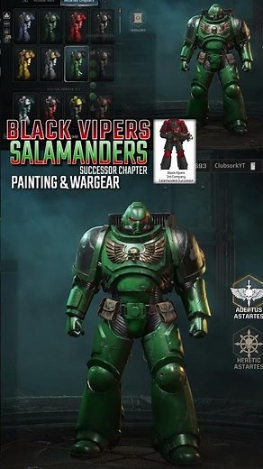 PAINTING SALAMANDERS BLACK VIPERS SUCCESSOR SPACE MARINE 2 HOW TO GUIDE Warhammer 40K #salamanders
