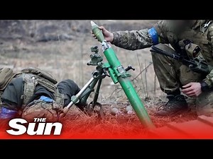 Rare footage from the frontline as Ukrainian troops battle with Russian troops near Kyiv
