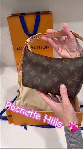 Louis Vuitton unboxing 💖 Pochette Hills #louisvuitton #chanelbag #luxury #bag #cosmetics #trending