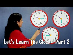 Learn The Clock | Telling Time For Kids | Pre School Learning Videos | Pebbles Rhymes
