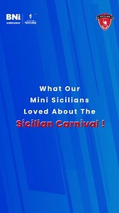 On 12th January 2024, the Sicilian Games 2023 came to an end with an epic closing ceremony, which opened up the fun to the families of our members too with an amazing Sicilian Carnival ! Come listen what our Mini Sicilians loved about the Sicilian Carnival ! We may have awarded trophies in the closing ceremony, but the real winners are the hearts behind these adorable testimonials ! #SicilianCarnival #AhmedabadsLargestSportingEvent #InItToWinIt #LifeIsEasyWhenYouAreCrazy #BNIKhelega #TheSicilian