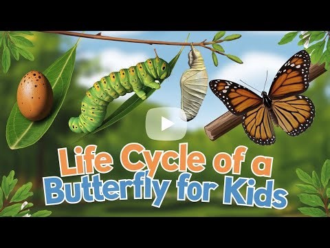 Life Cycle of a butterfly | How butterfly is formed?| Educational videos