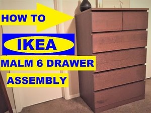 How to assemble IKEA Malm 6 drawer chest
