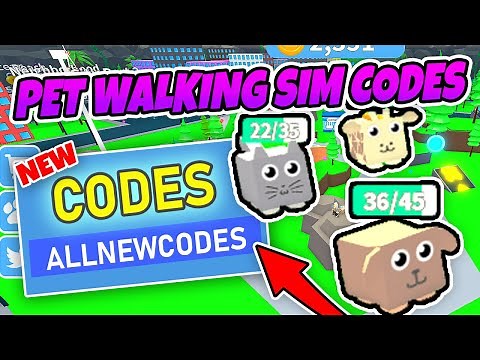 ALL CODES PET WALKING SIMULATOR - Roblox