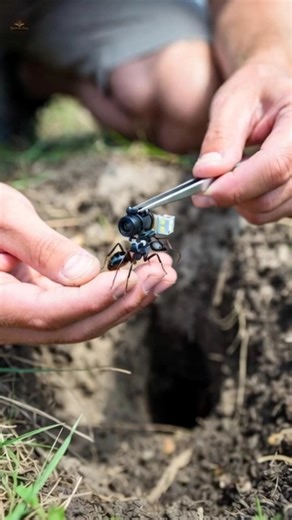 Inside the Ant Hill: AI Macro Footage of Underground Tunnels #shorts
