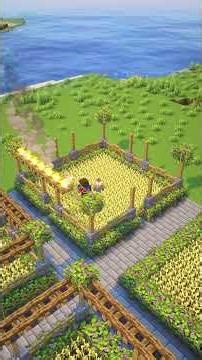Minecraft Farming Garden 🌾 #minecraft #shorts #eye4steel